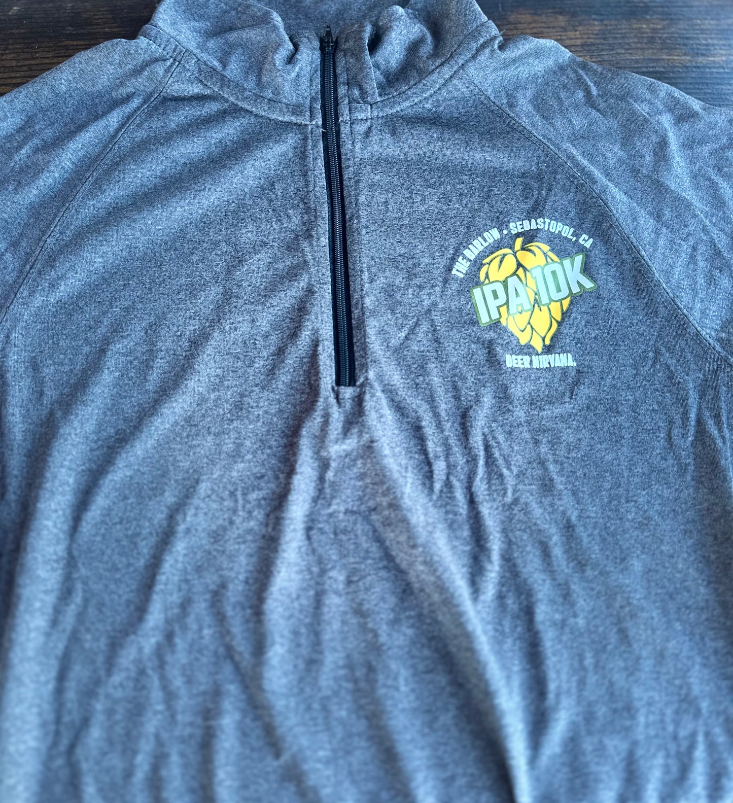 IPA 10K Women's 1/4 Zip -Dark Grey- LCP