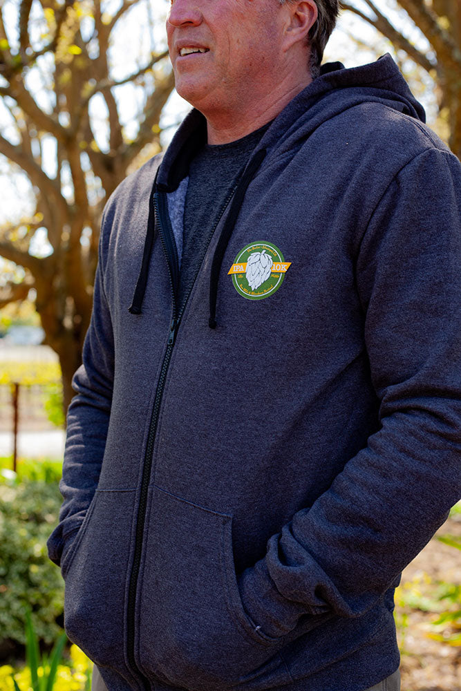 IPA 10K Men's Zip Hoody -Dark Grey- LCP