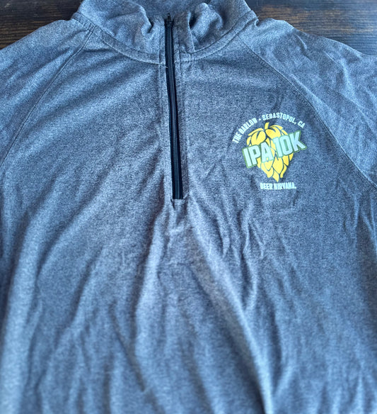 IPA 10K Men's 1/4 Zip -Dark Grey- LCP